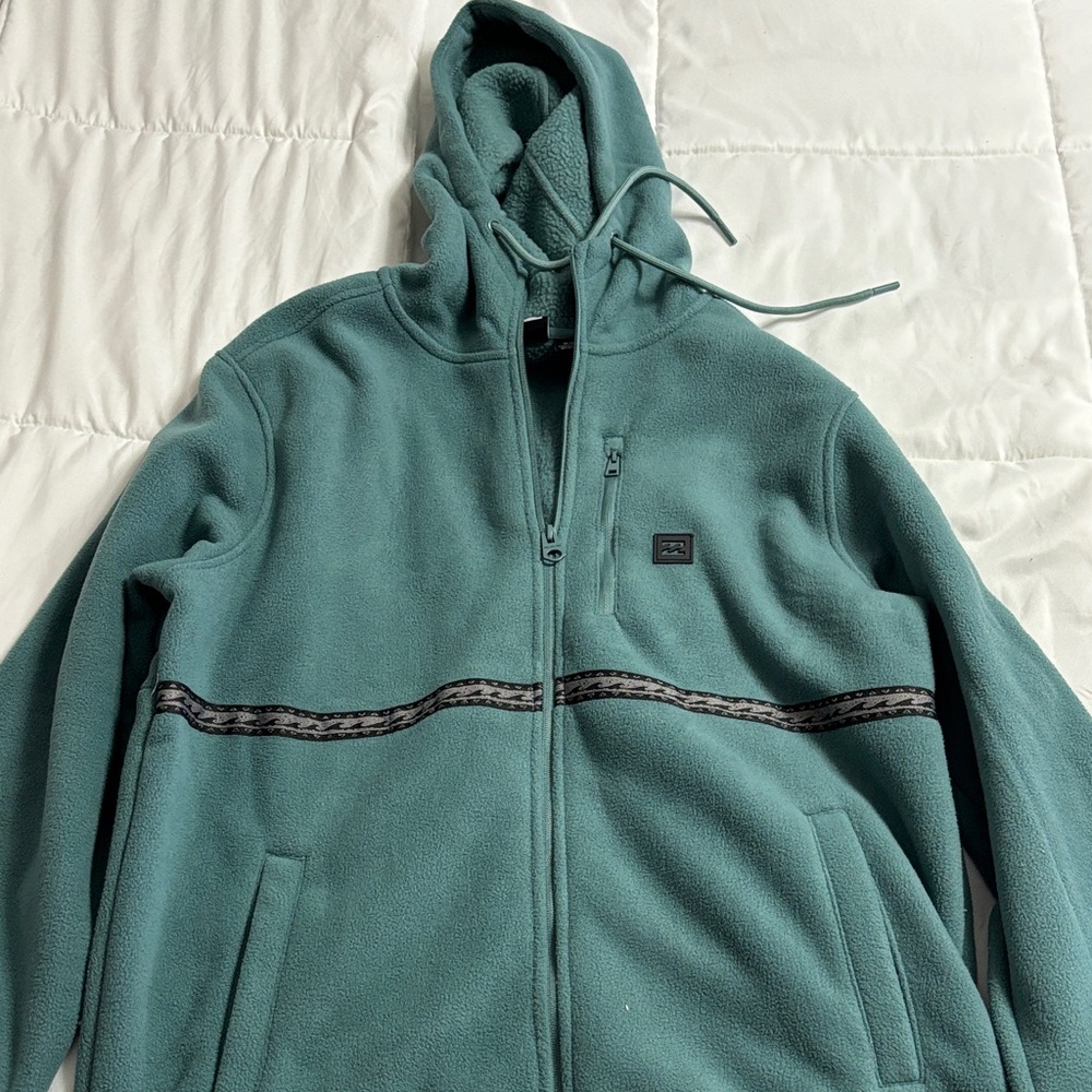 Billabong Teal Fleece Jacket